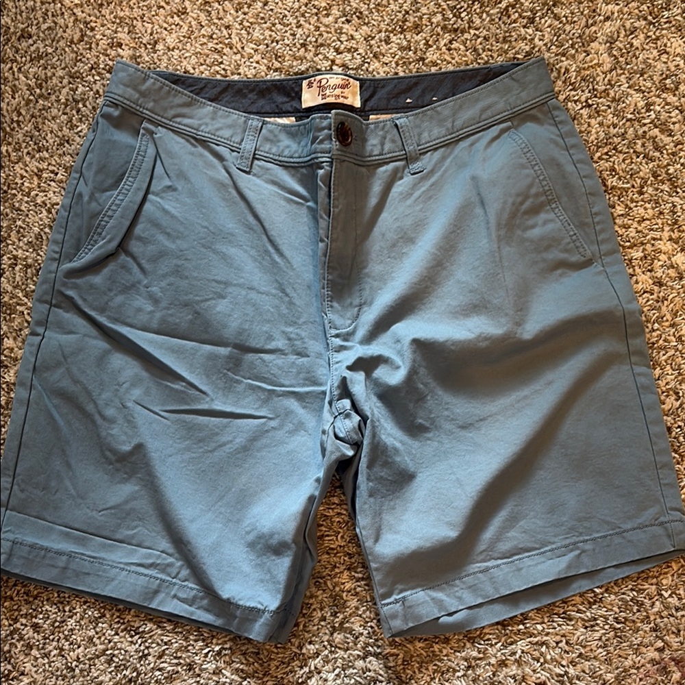 Men's Light Blue Original Penguin Shorts
